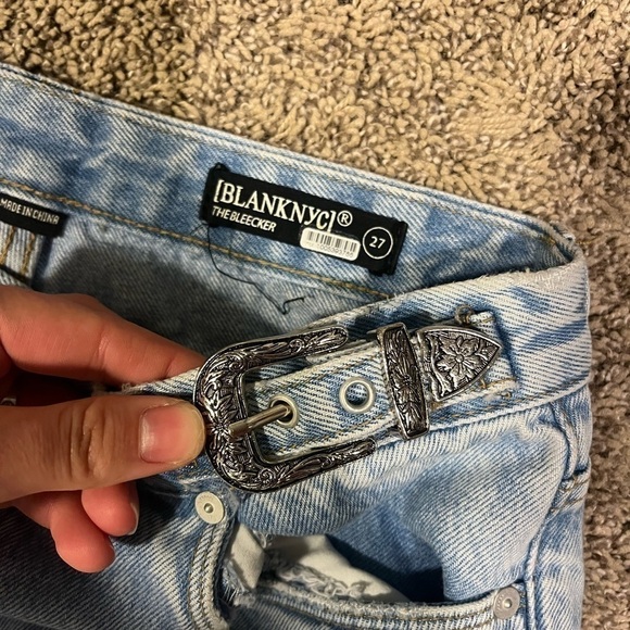 Blank NYC Bleeker Ultra High Rise Wild West Buckle Skinny Jeans - Picture 4 of 5